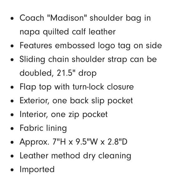 ❌SOLD❤️Coach Shoulder Bag NWT - Picture 11 of 11